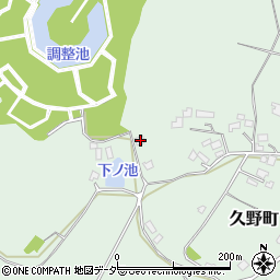 茨城県牛久市久野町2244周辺の地図