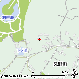 茨城県牛久市久野町2237周辺の地図