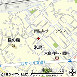 埼玉県春日部市米島244周辺の地図