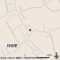 茨城県稲敷市月出里196周辺の地図