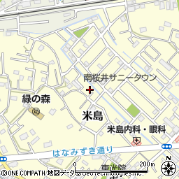 埼玉県春日部市米島245周辺の地図