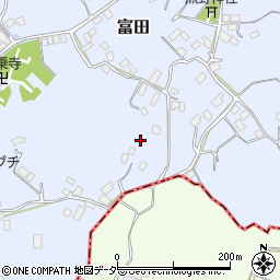 茨城県行方市富田1612周辺の地図