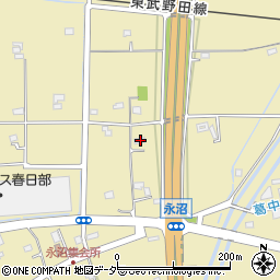埼玉県春日部市永沼1330周辺の地図