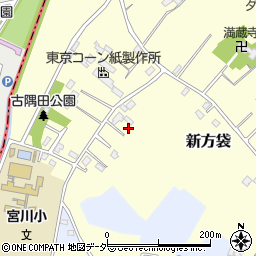 埼玉県春日部市新方袋184-1周辺の地図