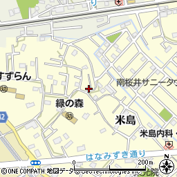 埼玉県春日部市米島48周辺の地図