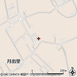 茨城県稲敷市月出里196-6周辺の地図
