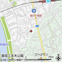 埼玉県春日部市牛島14周辺の地図