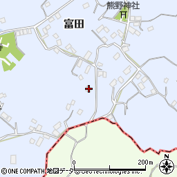 茨城県行方市富田1614周辺の地図