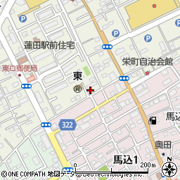 蓮田錬心館周辺の地図