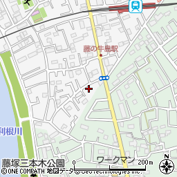埼玉県春日部市牛島15周辺の地図