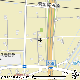 埼玉県春日部市永沼991周辺の地図