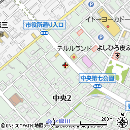 天狗春日部店周辺の地図