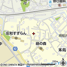 埼玉県春日部市米島54周辺の地図