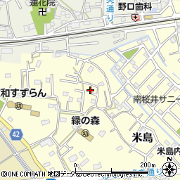埼玉県春日部市米島39周辺の地図