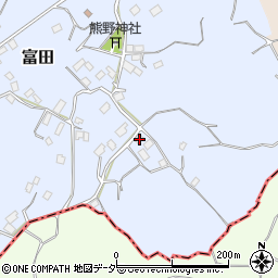茨城県行方市富田1427周辺の地図