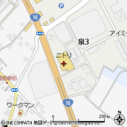 ニトリ野田店周辺の地図