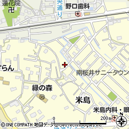 埼玉県春日部市米島254周辺の地図