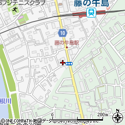 埼玉県春日部市牛島18周辺の地図
