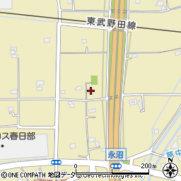 埼玉県春日部市永沼1327周辺の地図