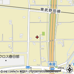 埼玉県春日部市永沼1080周辺の地図