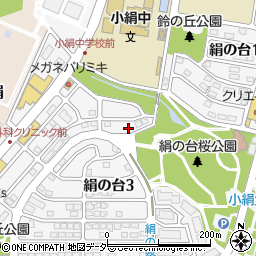 茨城県つくばみらい市絹の台3丁目16周辺の地図