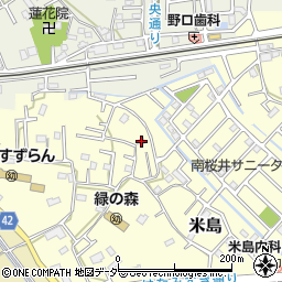 埼玉県春日部市米島45周辺の地図