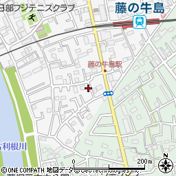 埼玉県春日部市牛島23周辺の地図
