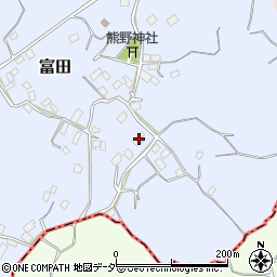 茨城県行方市富田1603周辺の地図