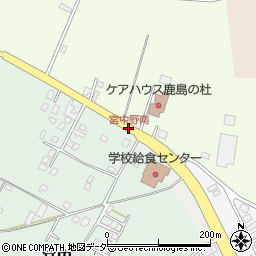 宮中野南周辺の地図
