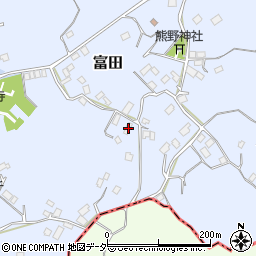 茨城県行方市富田1607周辺の地図