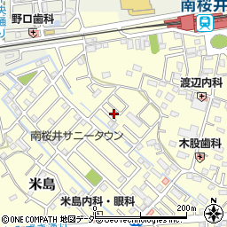 埼玉県春日部市米島306周辺の地図