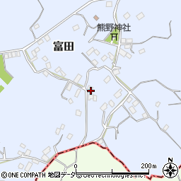 茨城県行方市富田1606周辺の地図