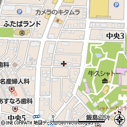 茨城県牛久市中央3丁目23-3周辺の地図
