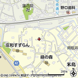 埼玉県春日部市米島32周辺の地図