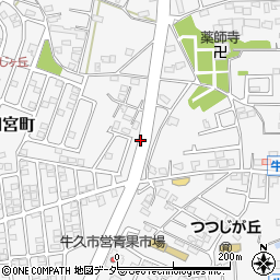 〒300-1236 茨城県牛久市田宮町の地図