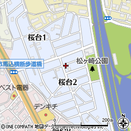 埼玉県蓮田市桜台周辺の地図