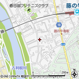 埼玉県春日部市牛島56周辺の地図