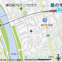 埼玉県春日部市牛島57周辺の地図