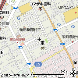 蓮田駅前住宅８号棟周辺の地図