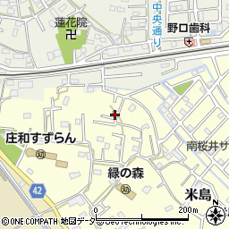 埼玉県春日部市米島36周辺の地図