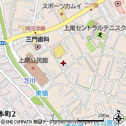 埼玉県上尾市二ツ宮811周辺の地図