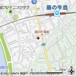 埼玉県春日部市牛島21周辺の地図