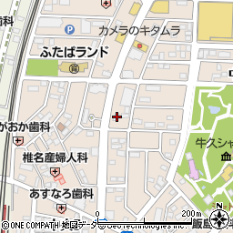 茨城県牛久市中央3丁目22-7周辺の地図