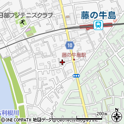 埼玉県春日部市牛島59周辺の地図