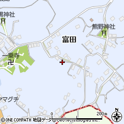 茨城県行方市富田1588周辺の地図