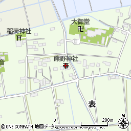 熊野神社周辺の地図