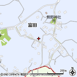 茨城県行方市富田1595周辺の地図