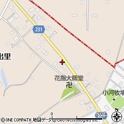 茨城県稲敷市月出里73周辺の地図