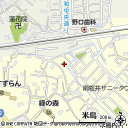 埼玉県春日部市米島257周辺の地図