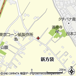 埼玉県春日部市新方袋167周辺の地図